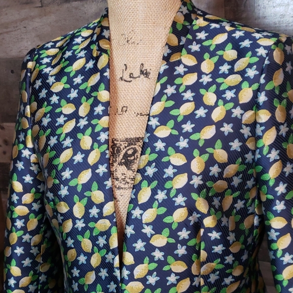 J. Crew tailored blazer size 6 lemons jacket lemon - Picture 2 of 6